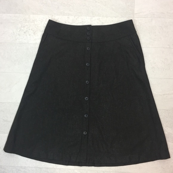 Banana Republic Dresses & Skirts - Banana Republic Skirt Sz 12 Gray Wool Lined Pocket